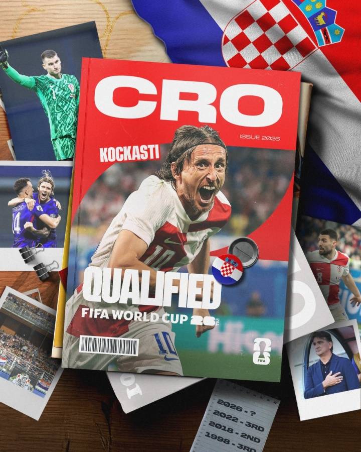 2026年世界杯已预留30个席位:克罗地亚提前一轮晋级 成欧洲第三支球队